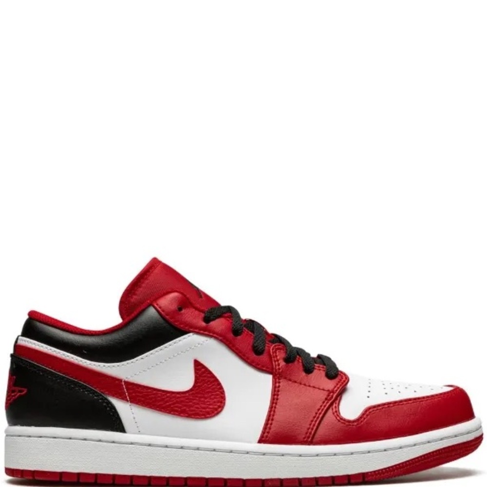 Nike Air Jordan Red, White, and Black Low-Top Sneakers